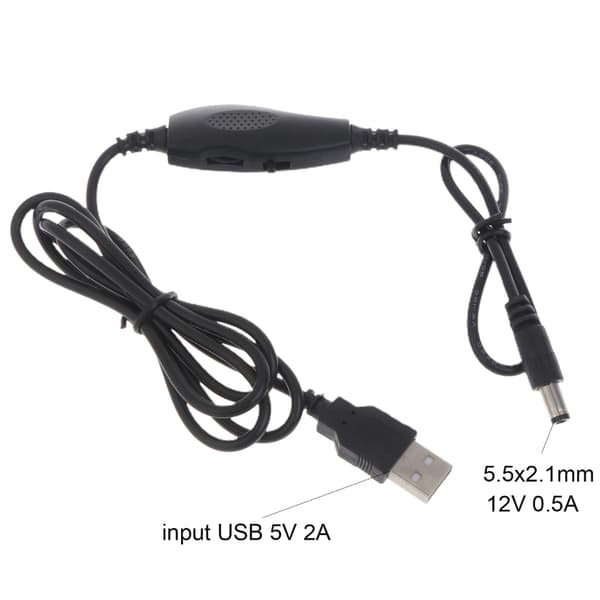 BBQ Luftblæser USB 5V 12V 5.5x2.1mm Bærbar Letvægts Elektrisk BBQ Ventilator