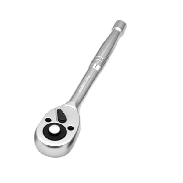 Kraftig 1/2\" 1/4\" 3/8\" Skraldenøgle 24 Tænders Mekanisme Ergonomisk Greb