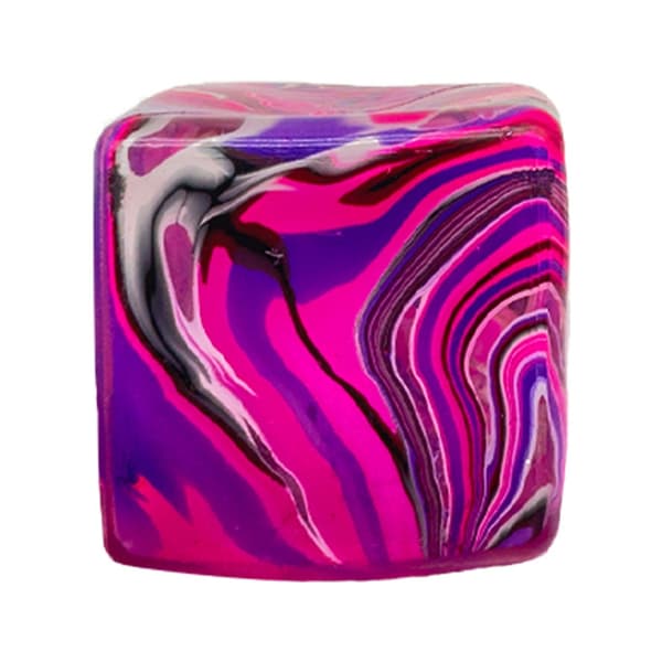Isbitsform Sensorisk Kläm Stressboll Leksak För Handträning Spänningsreducering Purple 3cm