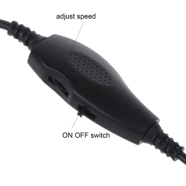 BBQ Luftblæser USB 5V 12V 5.5x2.1mm Bærbar Letvægts Elektrisk BBQ Ventilator