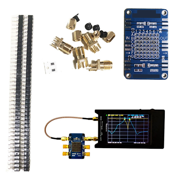 NanoVNA Testboard Kit Vector Analyzer Web Test Board VNA Demo Sæt Høj Nøjagtighed