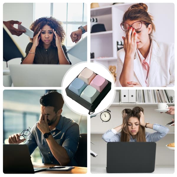 Nøglering Stressaflaster til Klasseværelse Kontor Holdbart Klikkerdesign BG