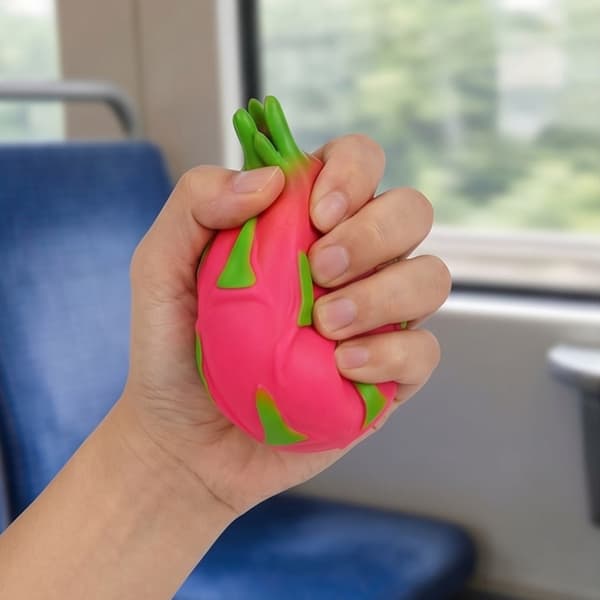 Stor Realistisk Dragefrukt Sensorisk Stressball Leketøy Trykkreduserende Klemmeleke