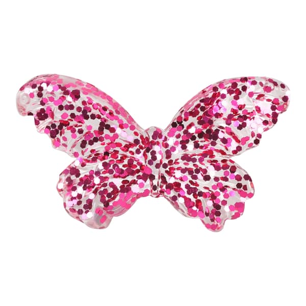 Glitterende formbar sensorisk lek sommerfuglform stressavlastende klemmeleke Red