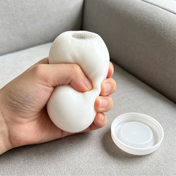 Roliga ägg stressboll formbar kläm sensorisk leksak för avkoppling 5