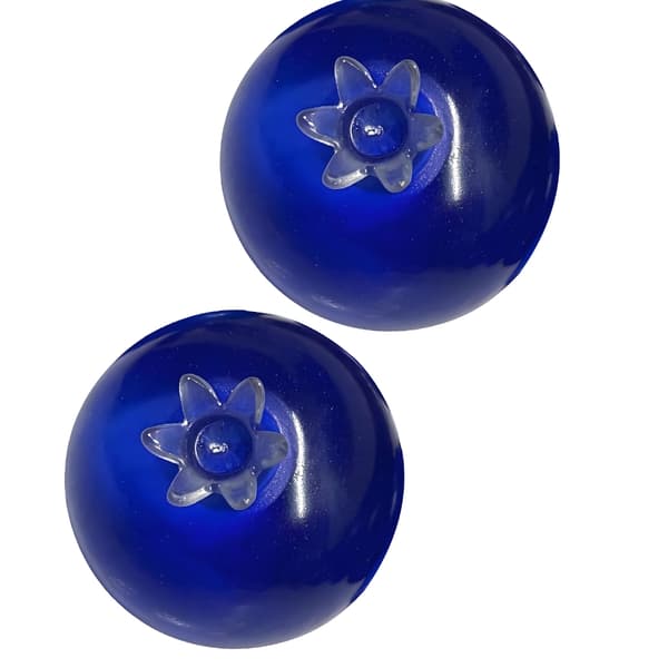 Realistisk Blåbær Klemmeleke Tøyelig Design Håndterapi Angstavlastning 2PCS