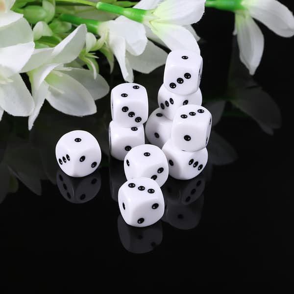 10 stk 16 mm D3 sekskantede terninger for Dungeons & Dragon D&D RPG Poly Desktop f