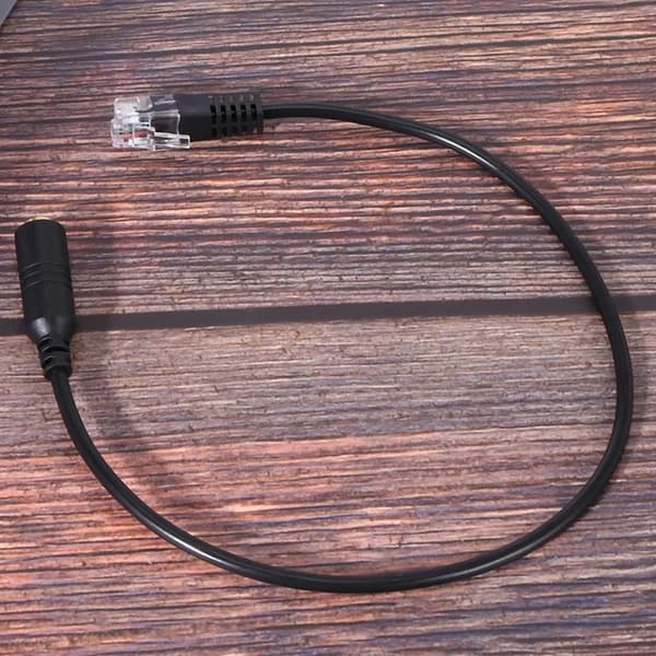 Headsetadapter 3,5 mm telefonheadset til RJ9-adapterkabel Nem opsætning Ledning