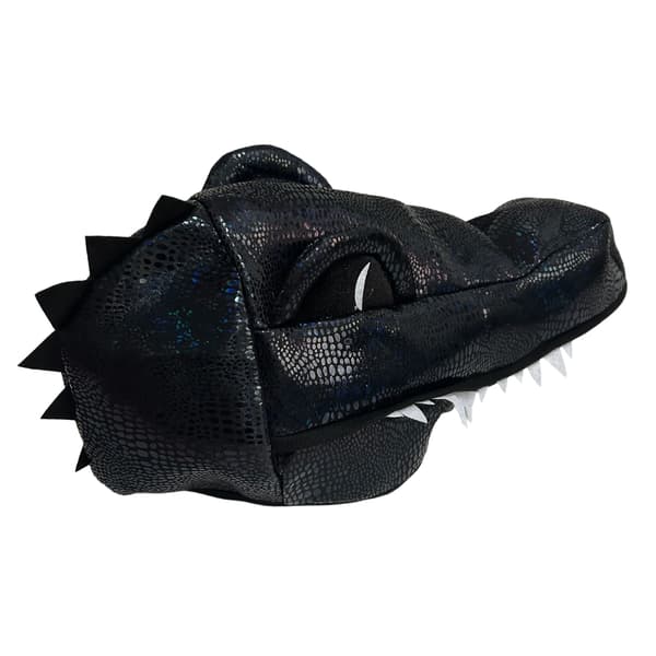 Realistisk Krokodillehode Maske Hatt Myk Pustende Hodeplagg Hatt For Halloween