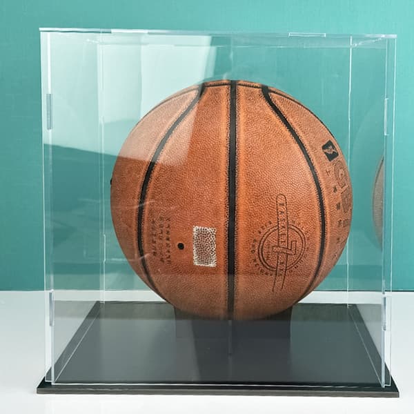 Basketball Display Case Klar Akryl Glasterning Saml Bordpladeboks