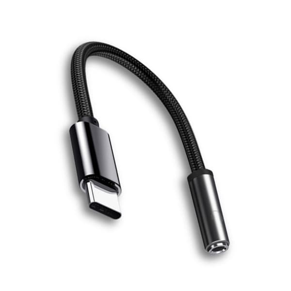 Bærbar Øretelefon Lydadapter Kabel Type C til 3,5 mm Hodetelefonadapter