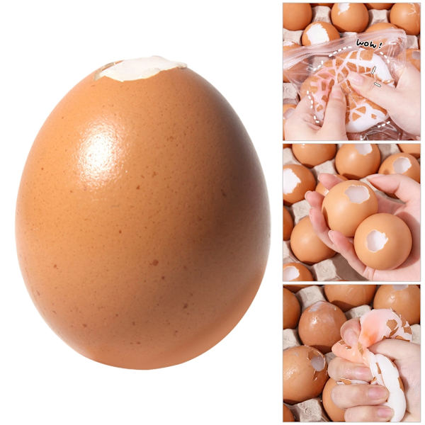 Interaktivt simuleringsæg klemmelegetøj til voksne børnefester Egg