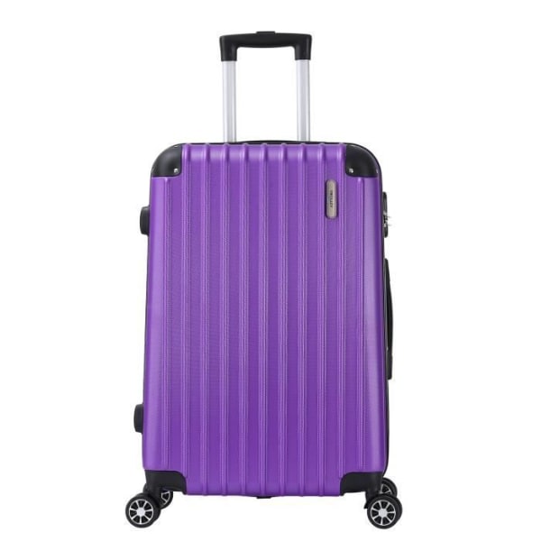 Set med 3 resväskor 4 hjul stel Violet - Hörn - Trolley ADC