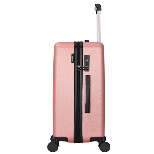 DEELUXE - Rigid ABS 4-hjulet dobbelt kabine kuffert 55cm DOWNTOWN ROSE GOLD