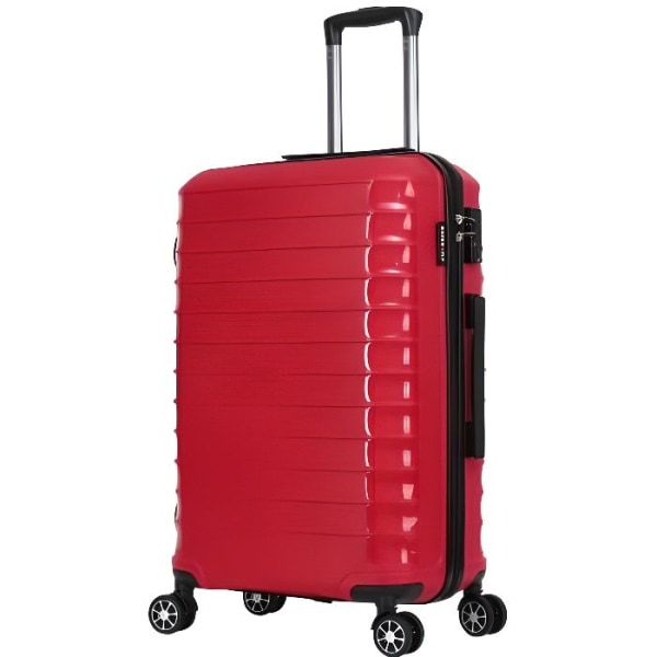 Resväska Cabin 8 hjul 55cm Ultrabeständig polypropen - Solid - Superfly (röd)