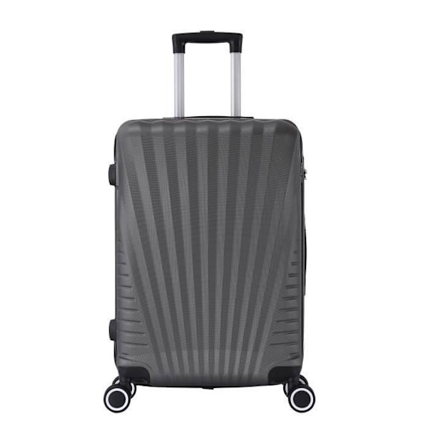 Medium størrelse kuffert 4 hjul 65cm Rigid Shadow Grey - Elegance - Trolley ADC Grå