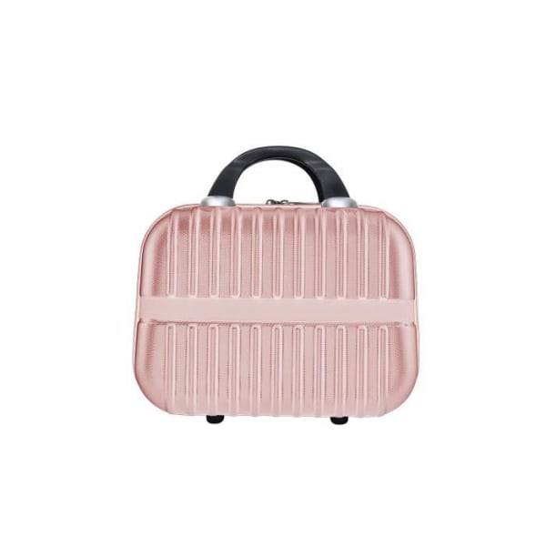 Vanity Case jäykkä ABS hygienialaukku 29cm - Kulma - TRALLEY ADC (Rose Gold) Rose guld