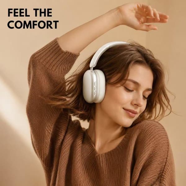 Trådlösa over-ear hörlurar - GRANDSALEY - Bluetooth 6.1 - 40 mm Hi-Fi - Batteritid 20 h