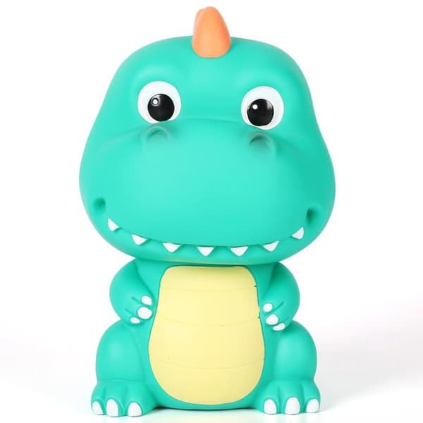 Säästöpossu - GRANDSALEY - Dino - Murtumaton - PVC - Mintunvihreä mintgrön