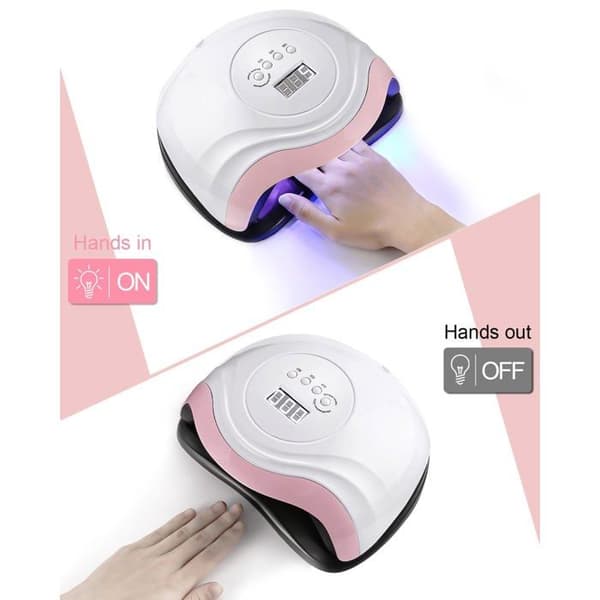 LED negletørrer - GRANDSALEY - 168W - 36 LED - 4 timer - 365/405 nm Vit