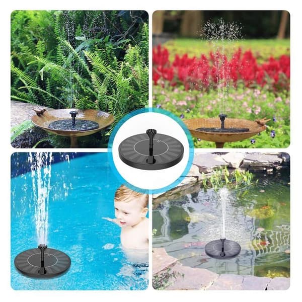 Utomhus solfontän - GRANDSALEY - 2,5 W - 6 munstycken - Flytande pump - Utan batteri