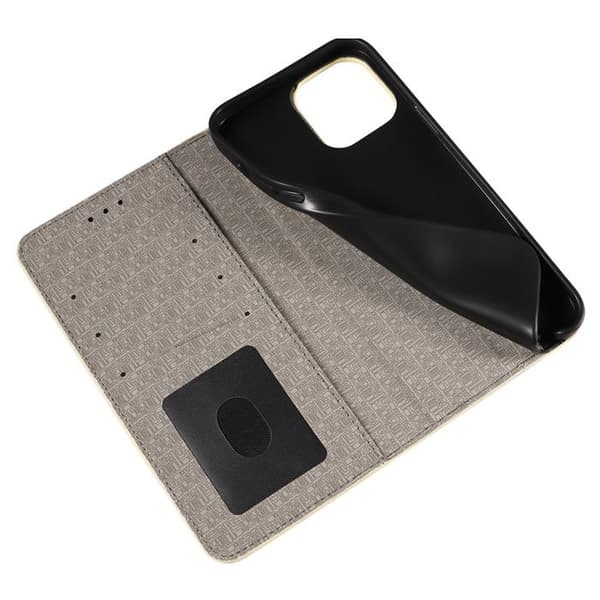 Plånboksfodral med lock för iPhone 15 (6,1 tum) - Kaki