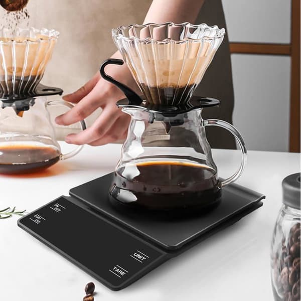 Kaffevægt - GRANDSALEY - Mod. Espresso - Præcision 0,1 g - Kapacitet 3 kg - Indbygget timer