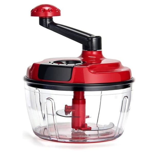 Multifunktionel manuel køkkenrobot - GRANDSALEY - 1,5 L (8 kopper) - Rustfrit stål 420 knive - Uden elektricitet - Uden BPA