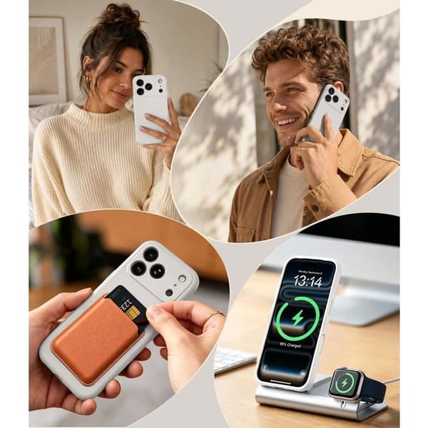 Siliconfodral för iPhone 18 Pro Max / 17 Pro Max, Grå sten, kameraskydd, mjuk och repbeständig.