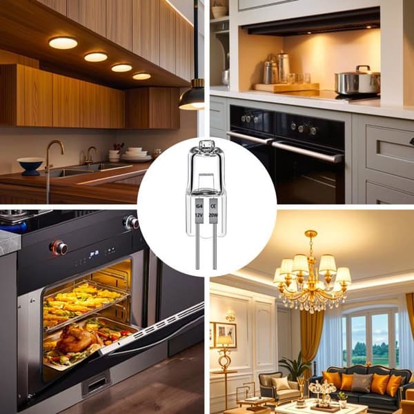 Halogenampull G4 - GRANDSALEY - G4 12V 20W - varm vit 2700K - 470 lm - paket med 12 Vit varm