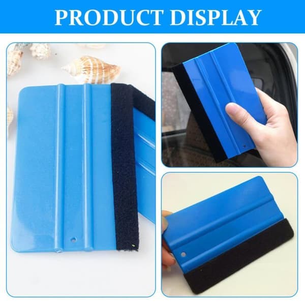Raclette för vinylfilm - GRANDSALEY - Kit 2 delar - Liten - Fleecefilt - Robust plast