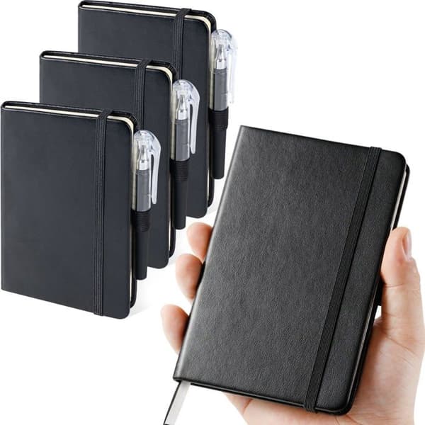 (Sæt af 3) Pocket notes, kompakte og bærbare, 3,7" x 5,7" (A6 format), pen ikke inkluderet