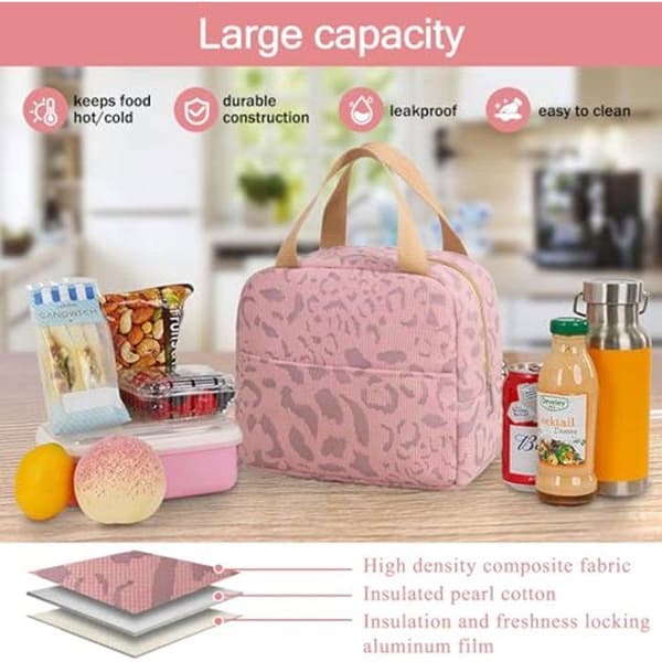 Mini kylväska - GRANDSALEY - Mini kylväska 6 L - Rosa - Lätt och hopfällbar - Aluminiumfoder Ros