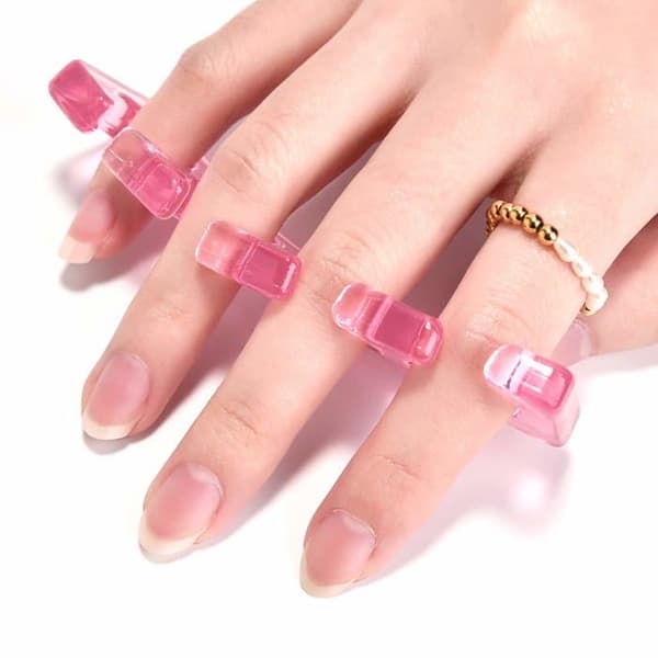 Genanvendelige tåspredere – Tilbehør til manicure/pedicure (Sæt af 2, vaskbare) – Ideelle til hjemme-pedicure