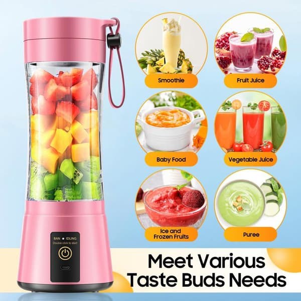 Mini-blender - GRANDSALEY - 380 ml - 6 rustfrie stålblade - 65 W - Uden BPA