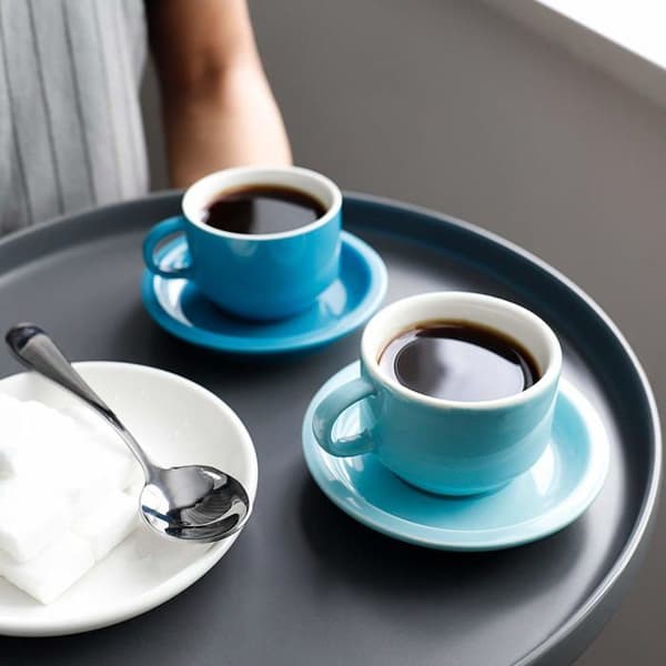 Espresso ske - GRANDSALEY - minimalistisk design - poleret rustfrit stål - 12 cm - sæt af 6 silverfärgad (polerat rostfritt stå