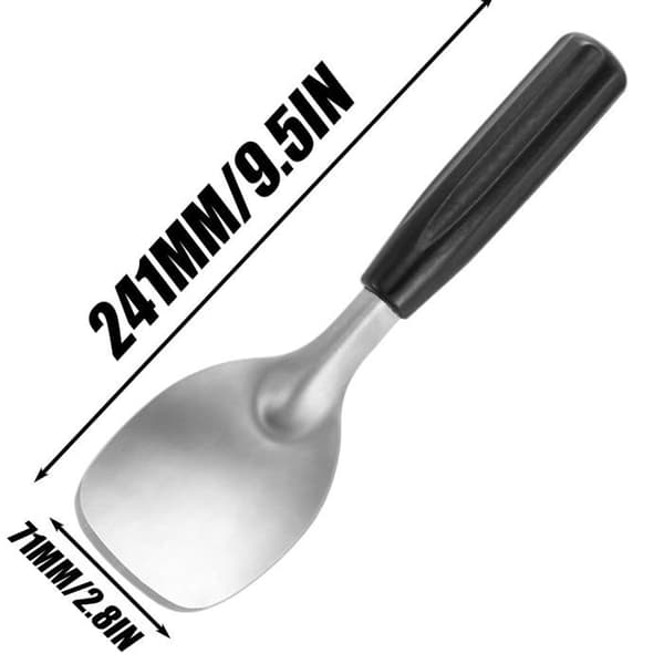 Spatel/is-ske - GRANDSALEY - Model 23 cm - Rustfrit stål - Skridsikker håndtag - Bred klinge