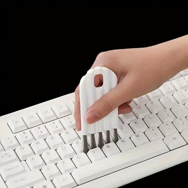 Sæt med 2 mini rengøringsbørster til tastatur og computer (multifunktionelle)