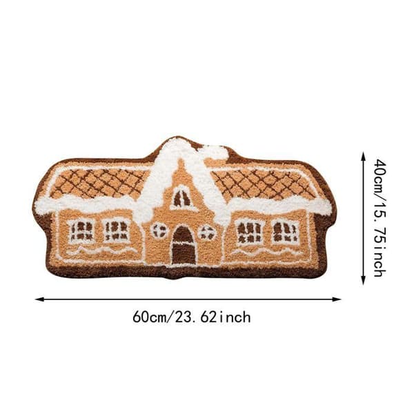 Dørmåtte - GRANDSALEY - Jul - beige - skridsikker - 40 x 60 cm beige