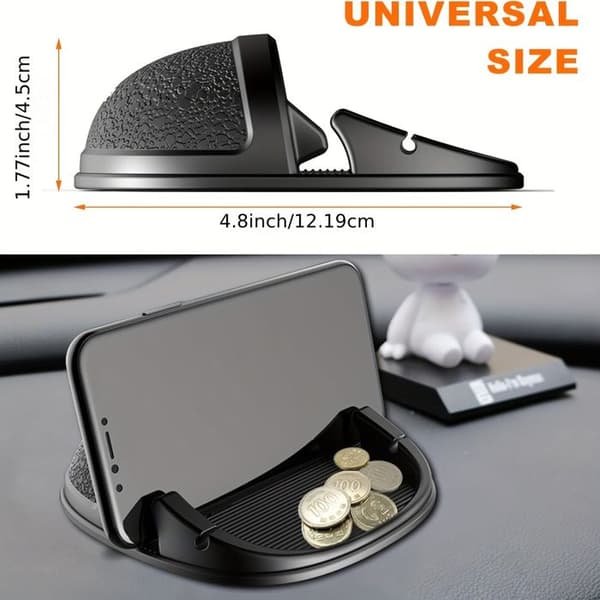 Universal telefonholder til bil, skridsikker, dashboard opbevaring