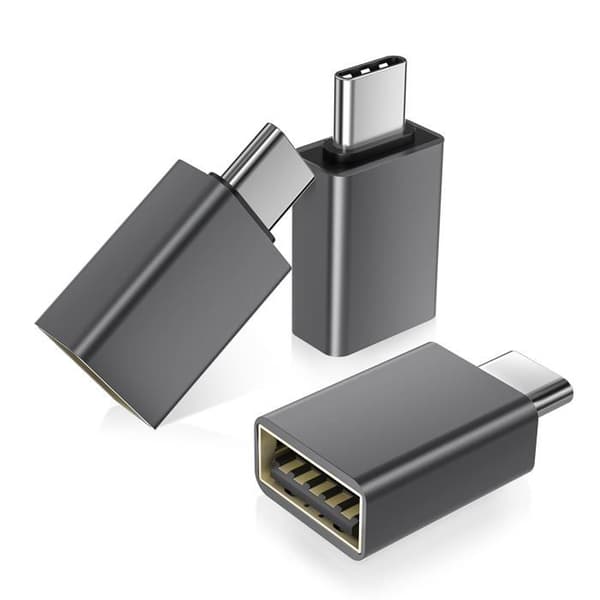 USB-C til USB-adapter (sæt af 3), USB-C han til USB-A hun 3.0 OTG-adapter til MacBook Pro/Air