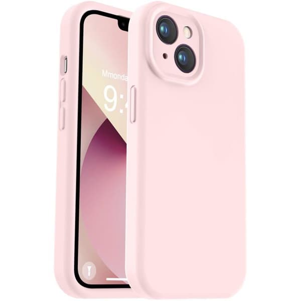 Kompatibel med iPhone 13, forbedret version i flydende silikone [Blød mikrofiberforing, ridsefast]