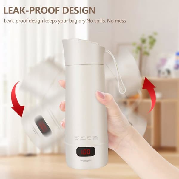 Rejse elkedel - GRANDSALEY - 400 ml - Smart Temp Control 3.0 - LCD-skærm - 4 temperaturindstillinger