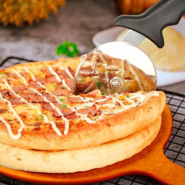 Pizzaskärare - GRANDSALEY - 9,33 tum - Rostfritt stål - Överdimensionerat blad - Diskmaskinssäker