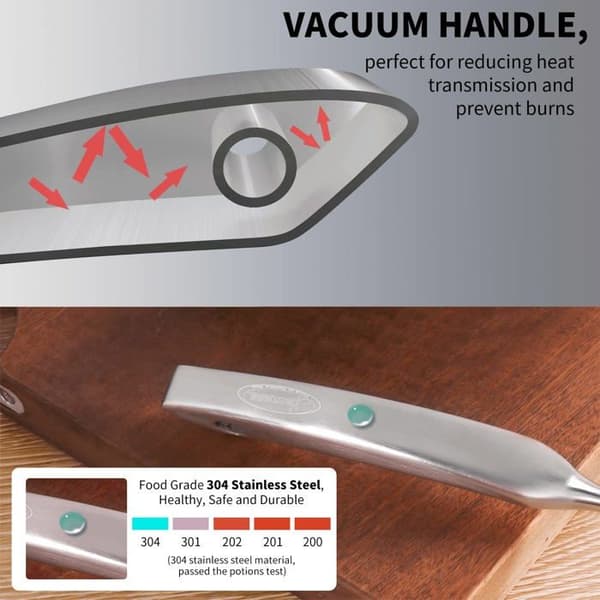 Pastaslev - GRANDSALEY - Monoblock - Rostfritt stål 304 - Ergonomiskt handtag - Hänghål