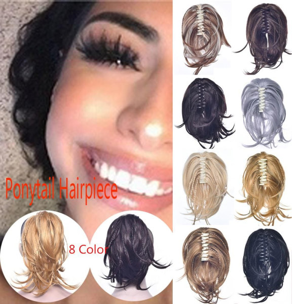 Hestehale Hairpiece Clip In Hair Extensions 1B