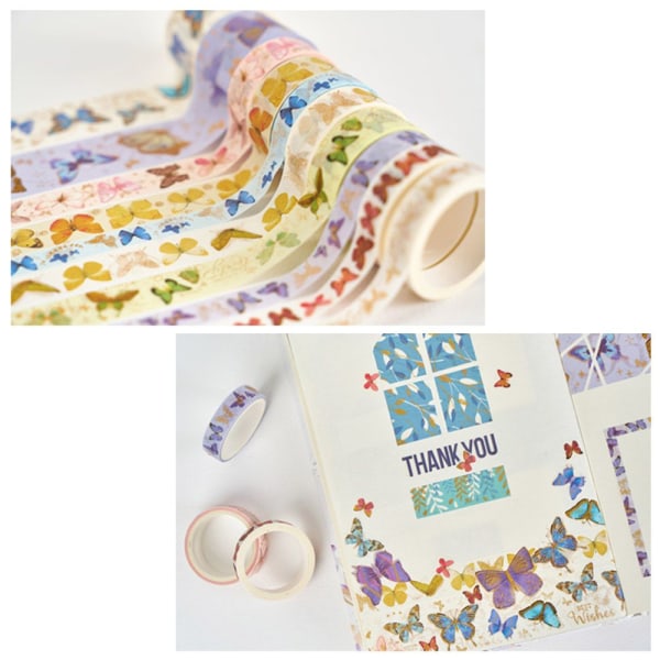 10 rullaa/ set Washi Tape koristetarrat AA