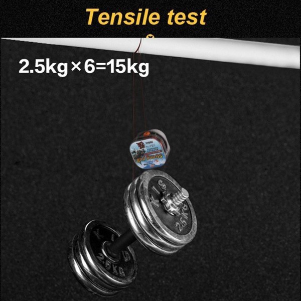 200M fiskeline Fluoro Carbon elastisk trådspole HVID 4.0