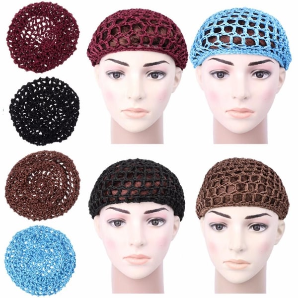 Knit Hair Net Hiustenhoitolippis Sleeping Cover Turbaanit CAP