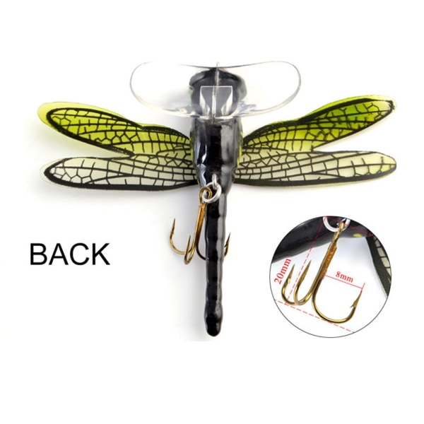 Dragonfly Fluefiske lokkefluer Insekt Bionic Agn FARGE E